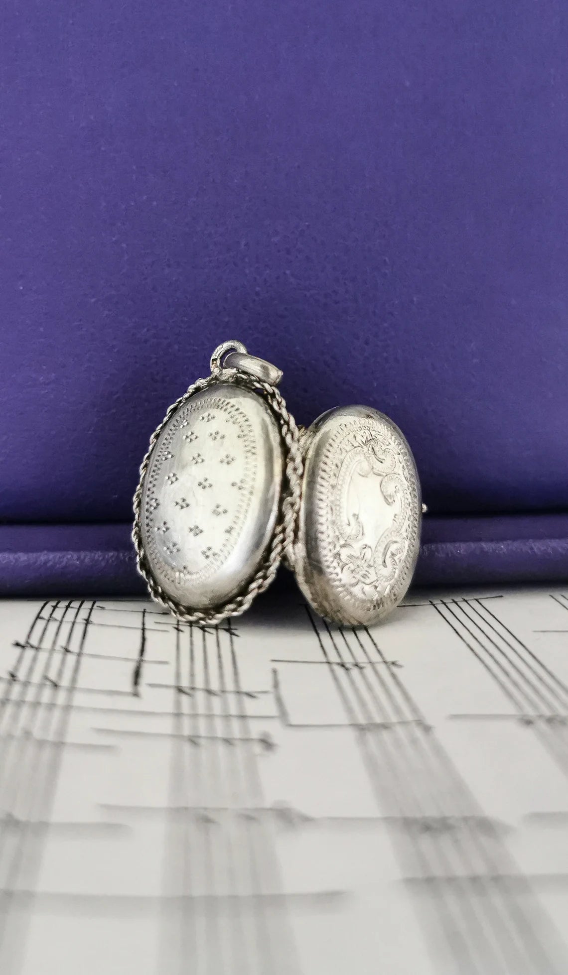 1890's Antique Art Nouveau Silver Locket