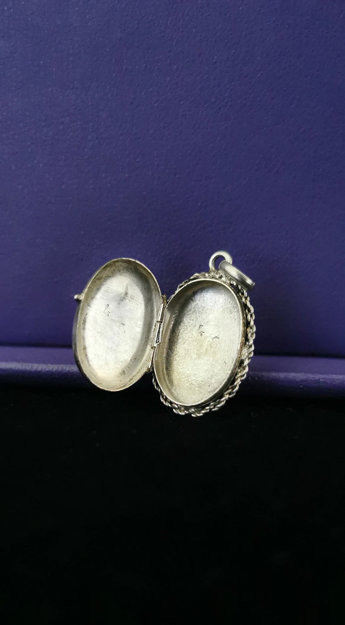 1890's Antique Art Nouveau Silver Locket