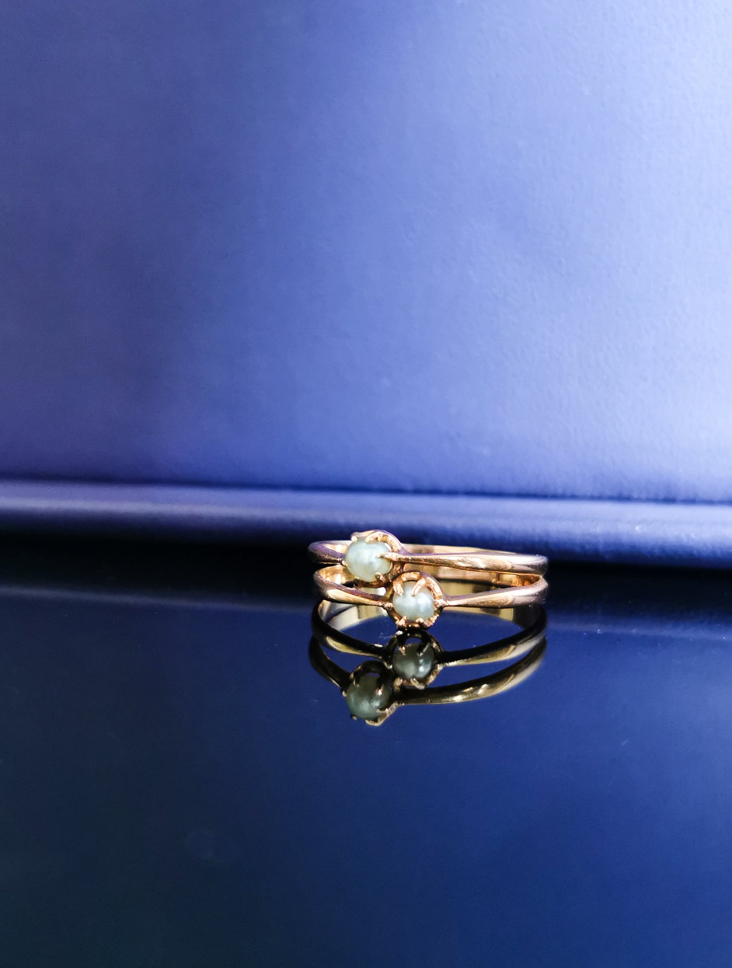 18K Antique Pearl Ring Art Nouveau Ring 1900 Rose Gold ring Antique French jewelry Antique french pearl ring Antique Pearl ring