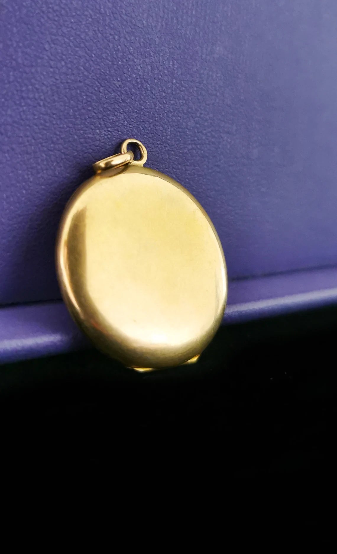 Antique Diamond 18K Gold Clover 1890 Art Nouveau locket Antique French lucky Gold locket Gold Photo holder gift for her