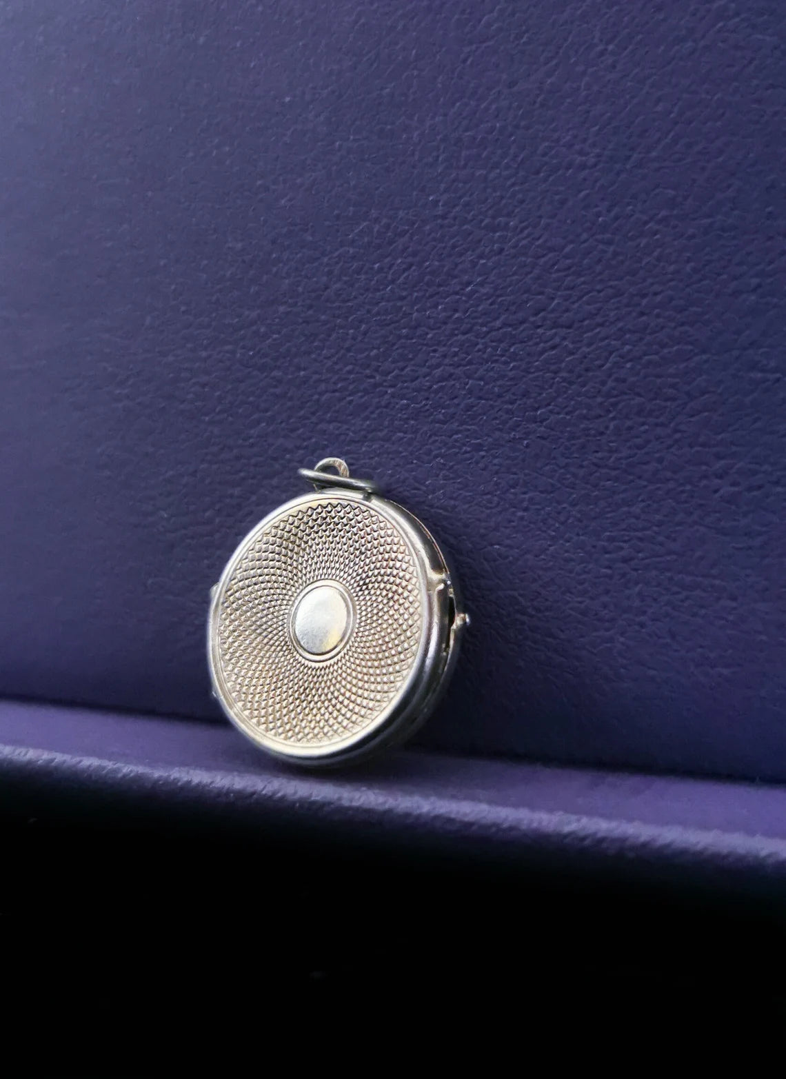 Antique French Edwardian Locket with engraved design Antique French Locket XX century french silver locket