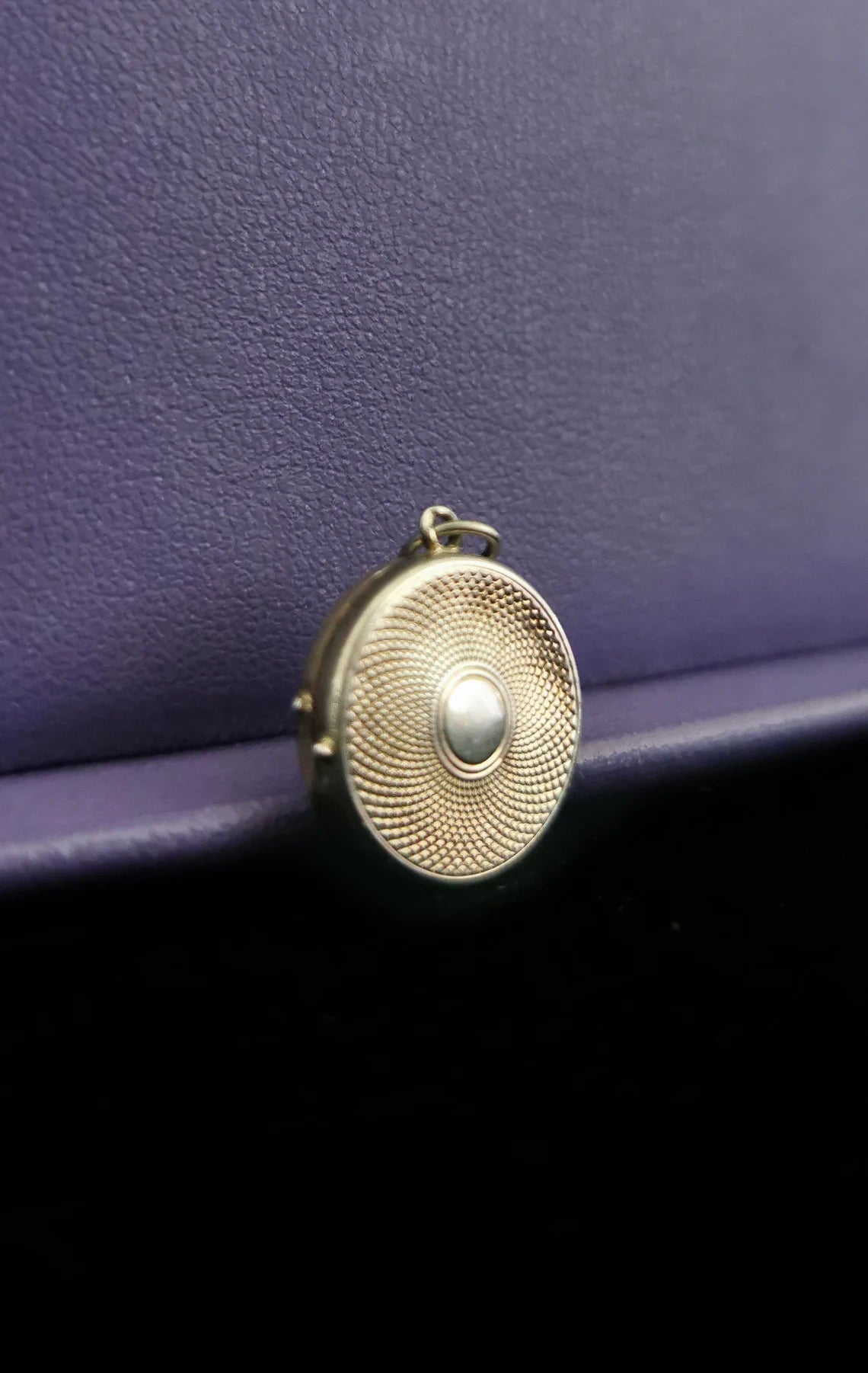 Antique French Edwardian Locket with engraved design Antique French Locket XX century french silver locket