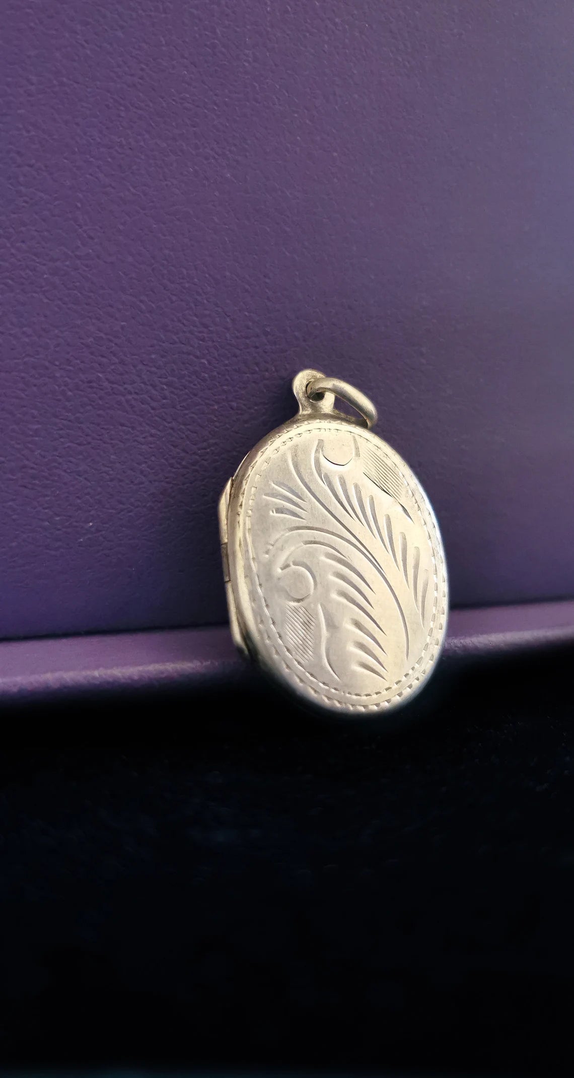 Antique Silver Locket English Edwardian silver locket 1900 silver locket Antique silver pendant Photo Holder gift for her