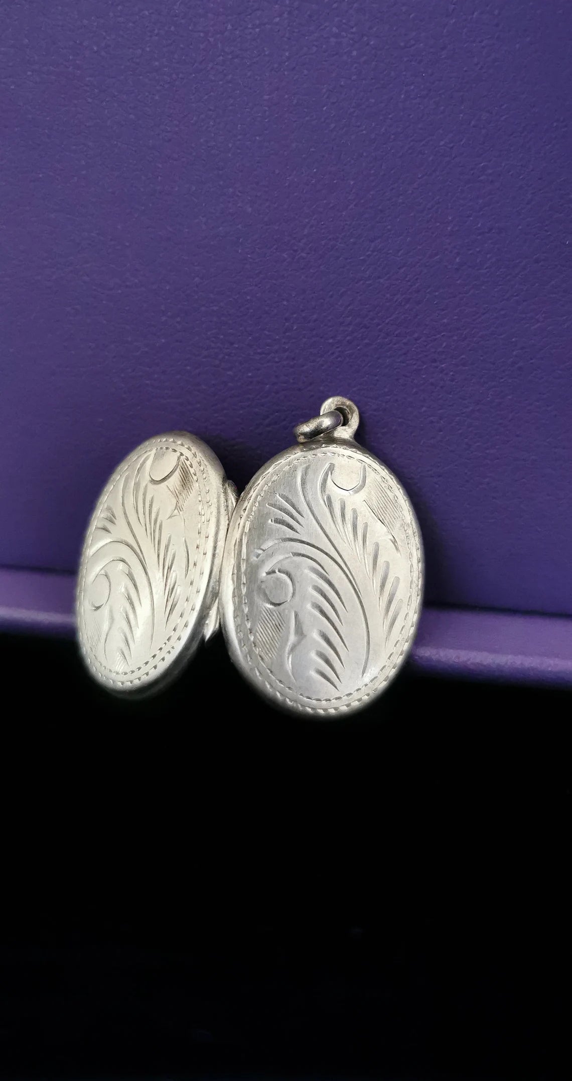 Antique Silver Locket English Edwardian silver locket 1900 silver locket Antique silver pendant Photo Holder gift for her