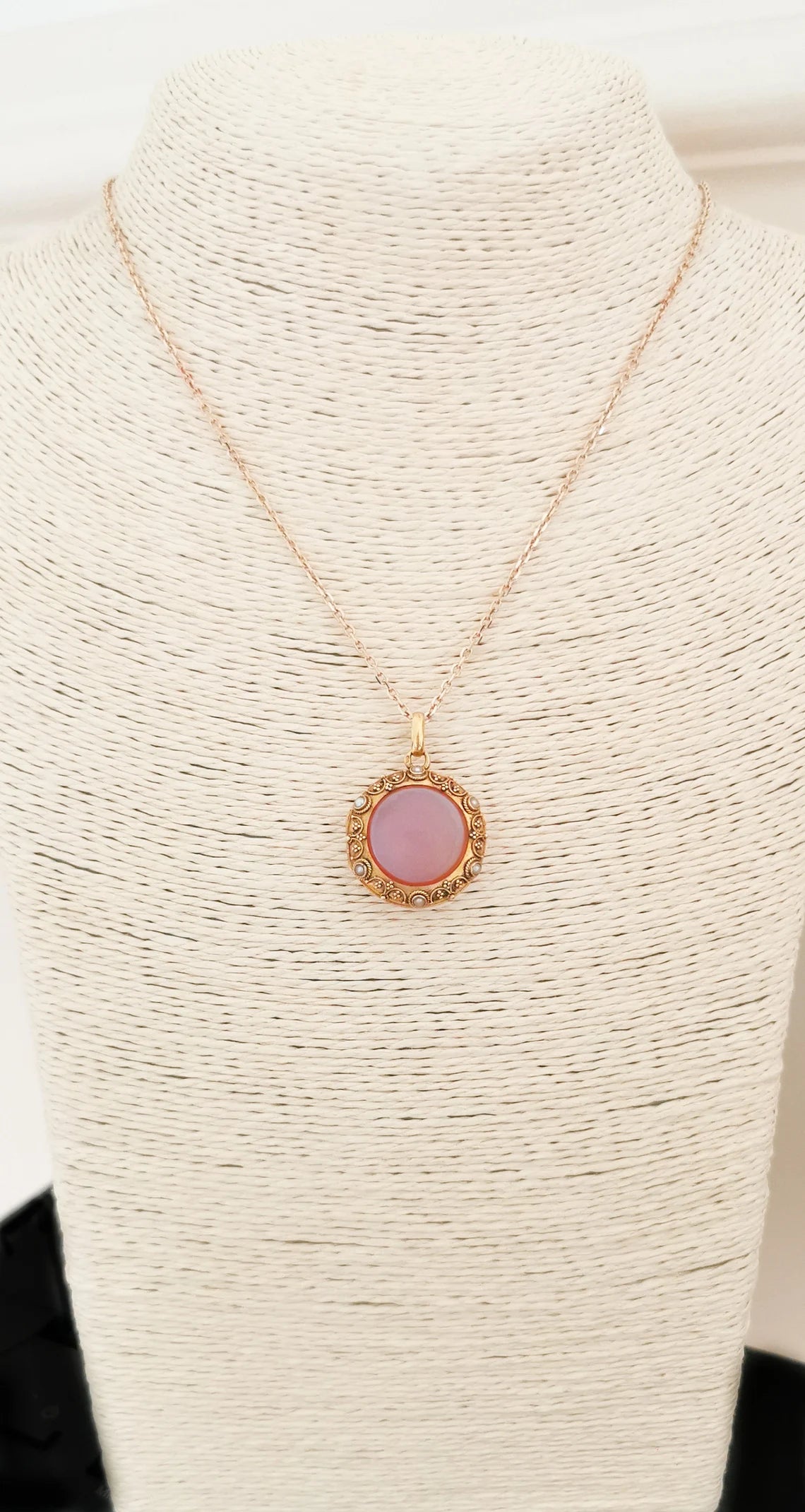 RARE 18K Antique victorian Locket 1850s Victorian Carnelian locket with glass partition napoleon III locket Antique French Locket Locket