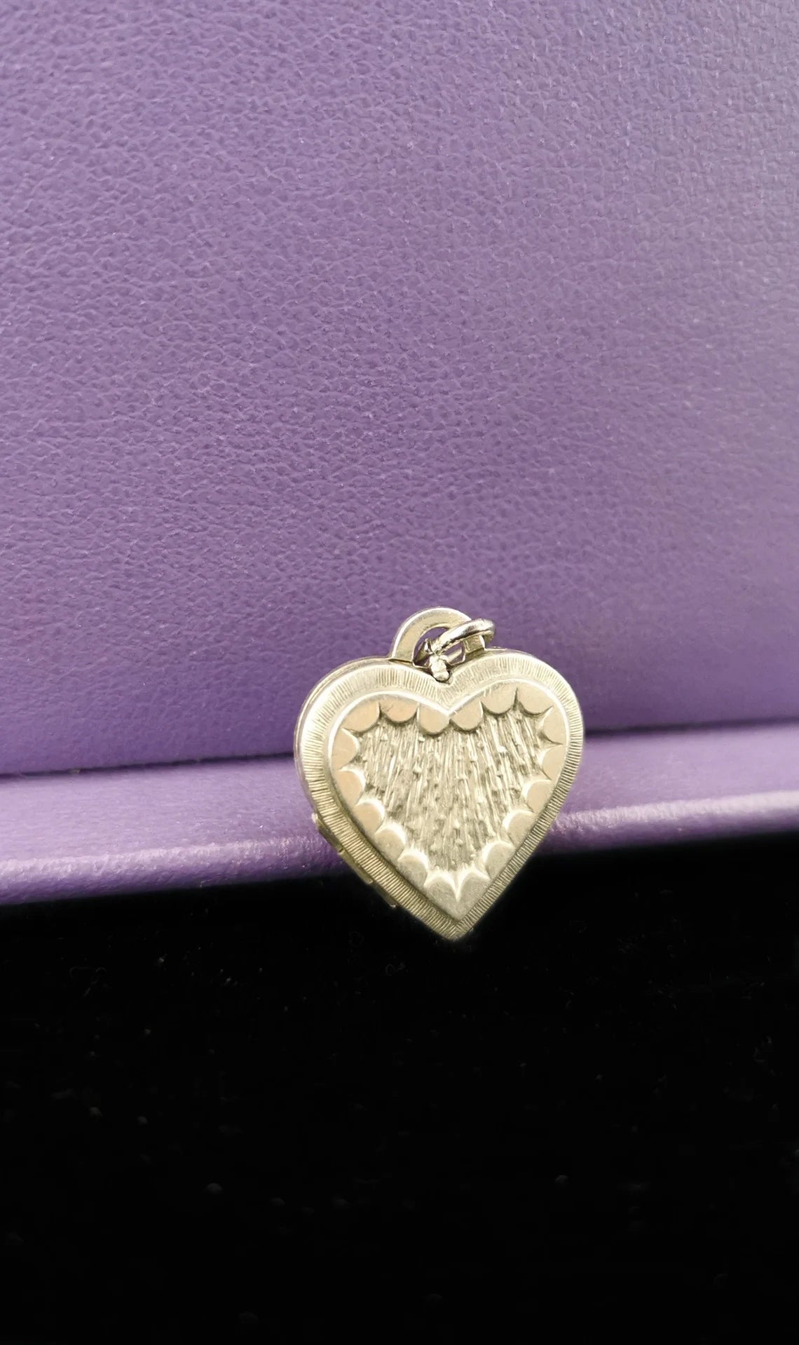 Vintage Silver Heart locket, Mid-Century French Photo Locket, Gift for her