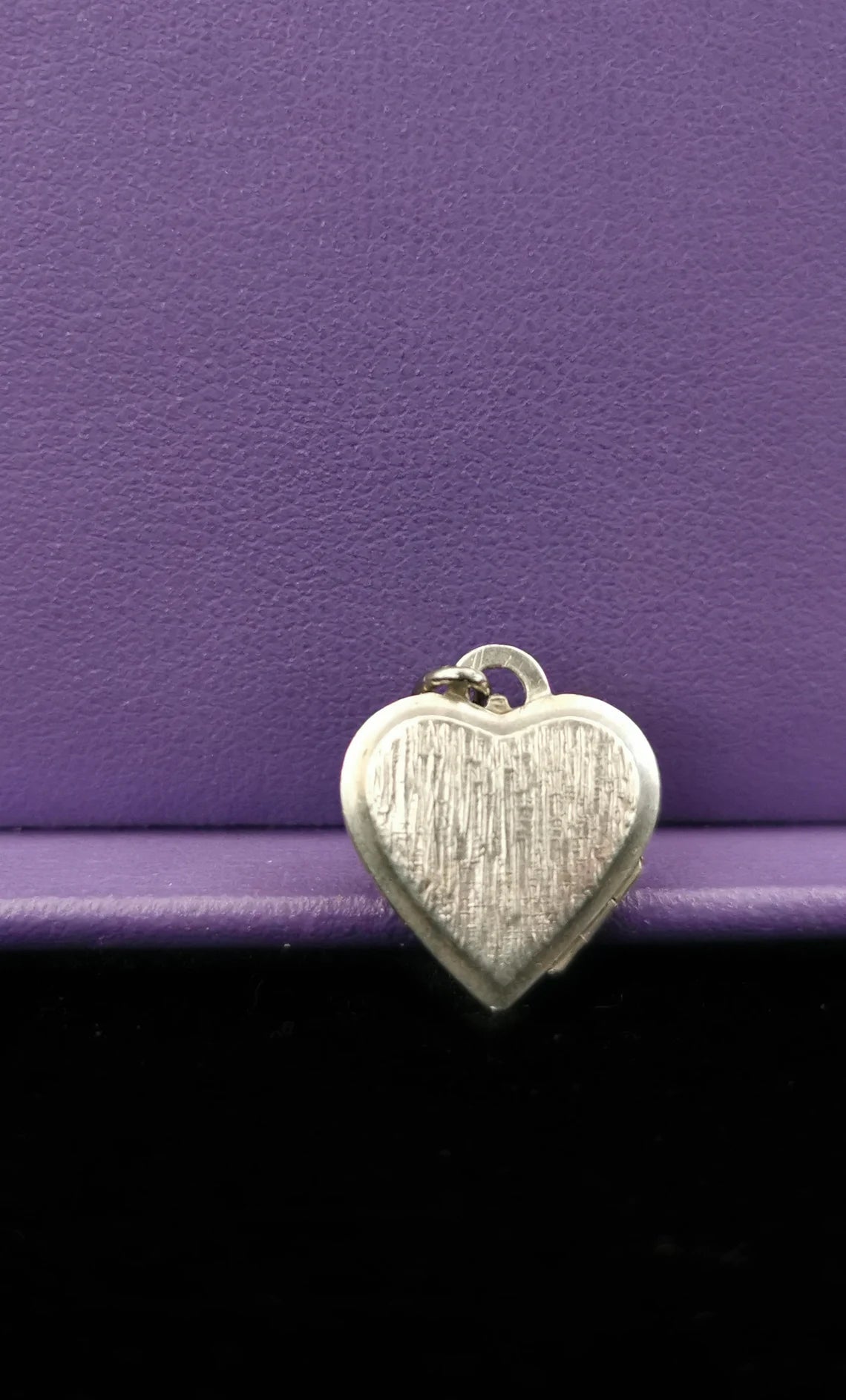 Vintage Silver Heart locket, Mid-Century French Photo Locket, Gift for her
