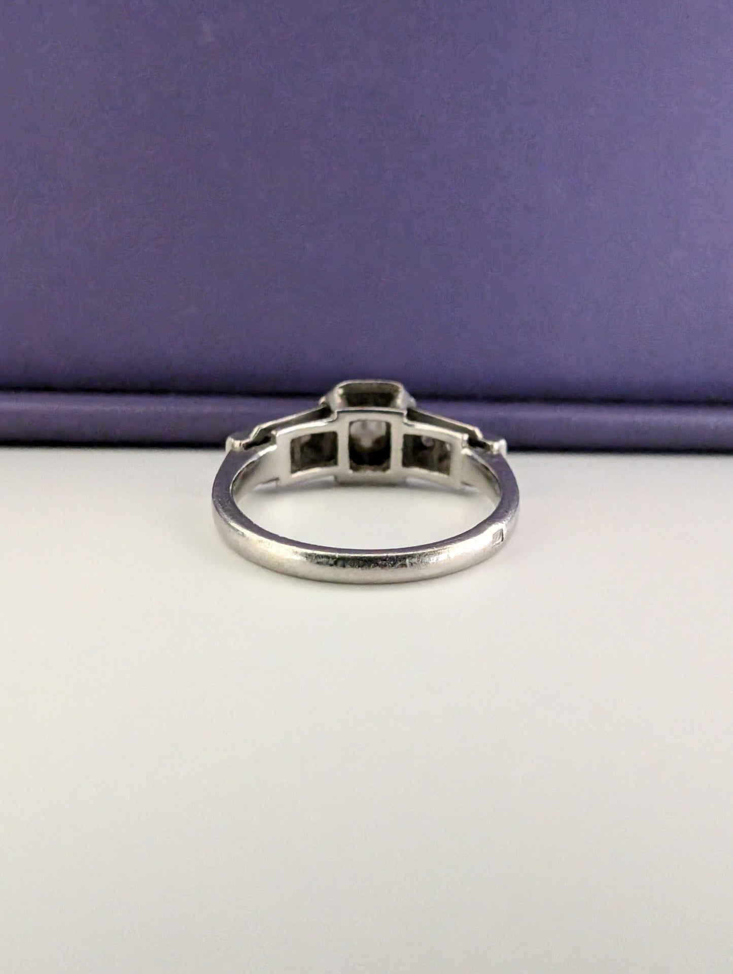 Art Deco Diamond Engagement Ring: Platinum, Rose Cut Diamonds, Circa 1920