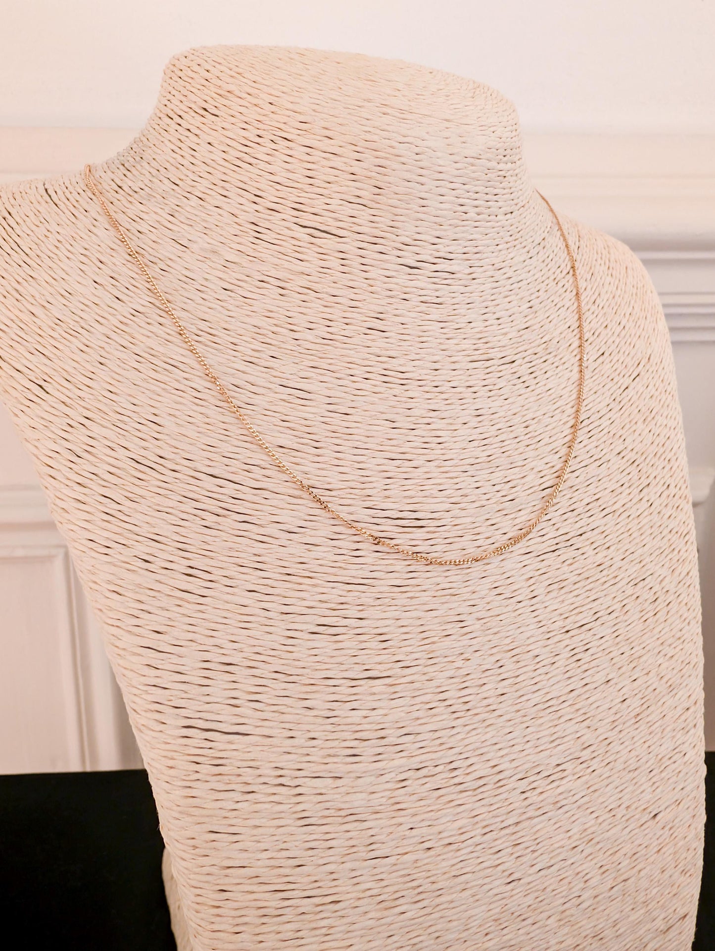 Vintage 18K Solid Gold Chain Necklace - 17.87 inch