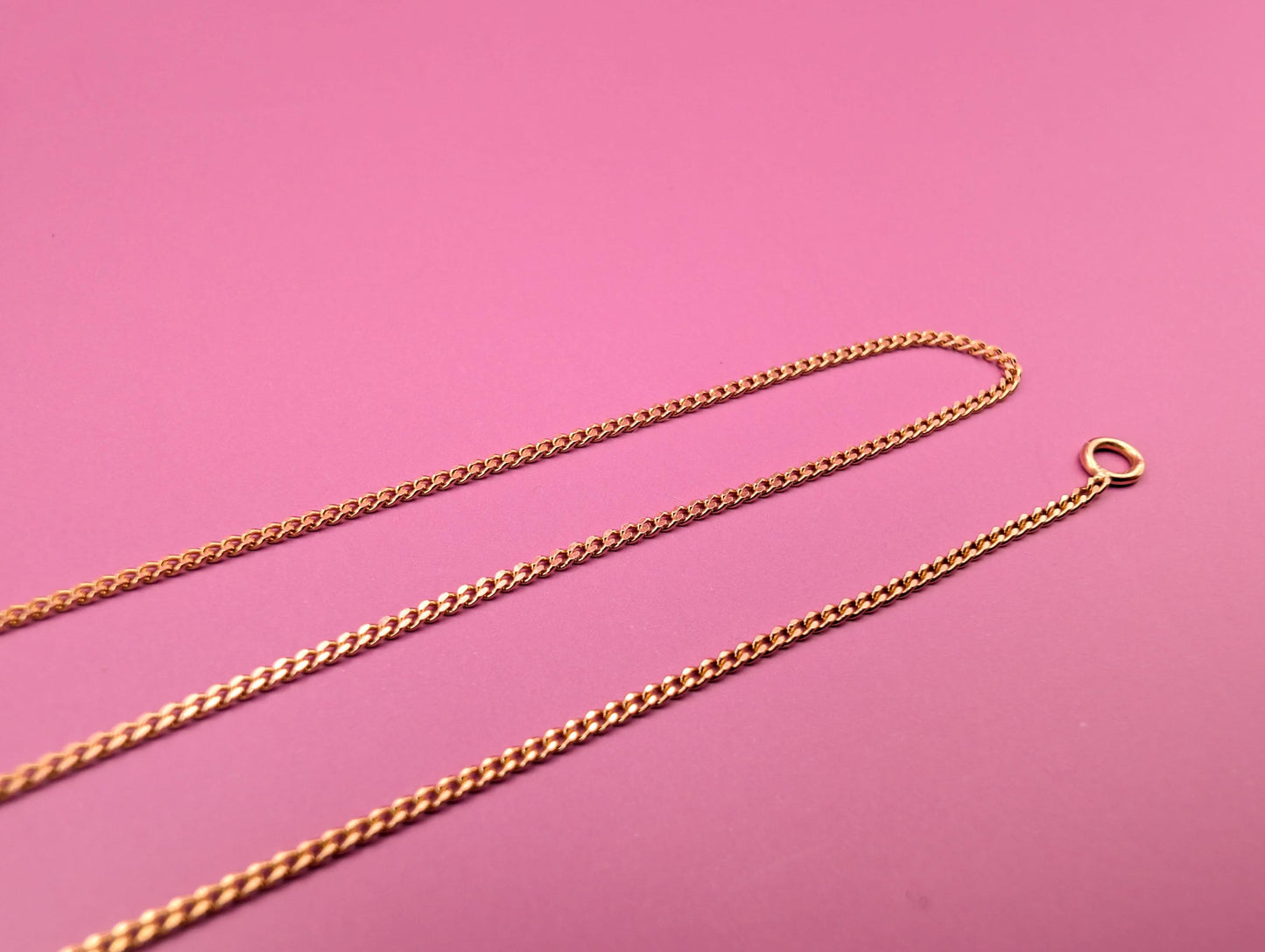 Vintage 18K Solid Gold Chain Necklace - 17.87 inch