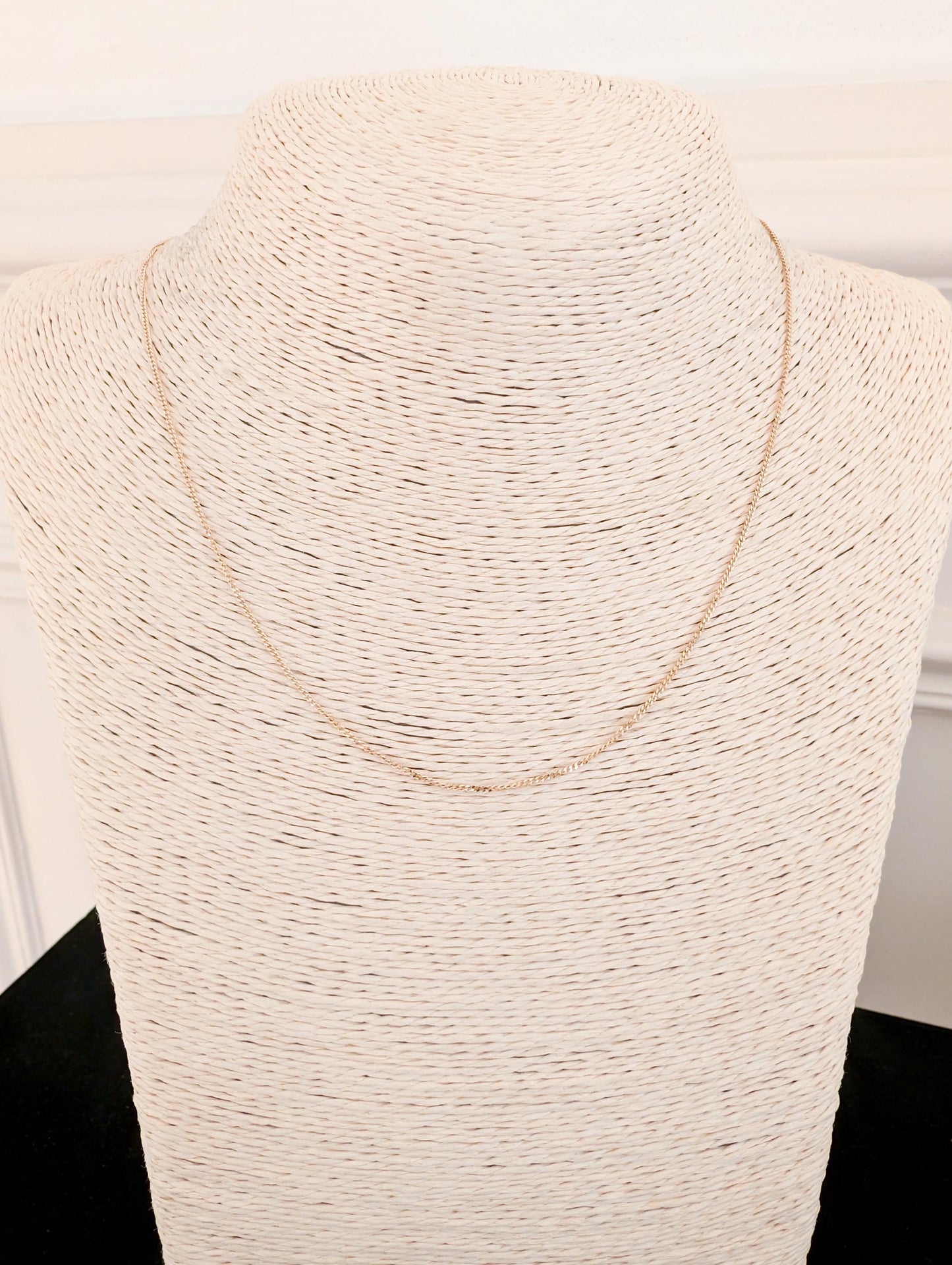Vintage 18K Solid Gold Chain Necklace - 17.87 inch