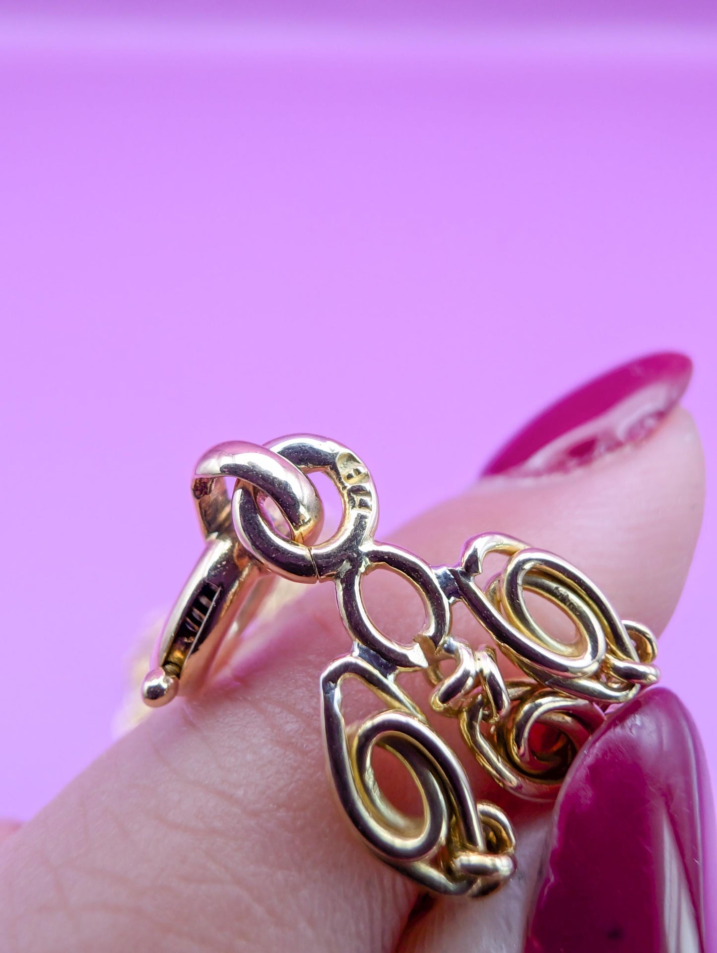 Antique 18K Gold Necklace: French Victorian 3-Row Chain, 1880s