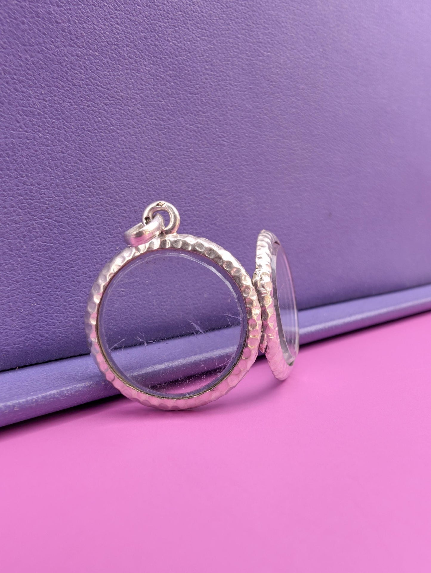 Antique Edwardian Silver Locket: French Photo Holder, 1900s Gift