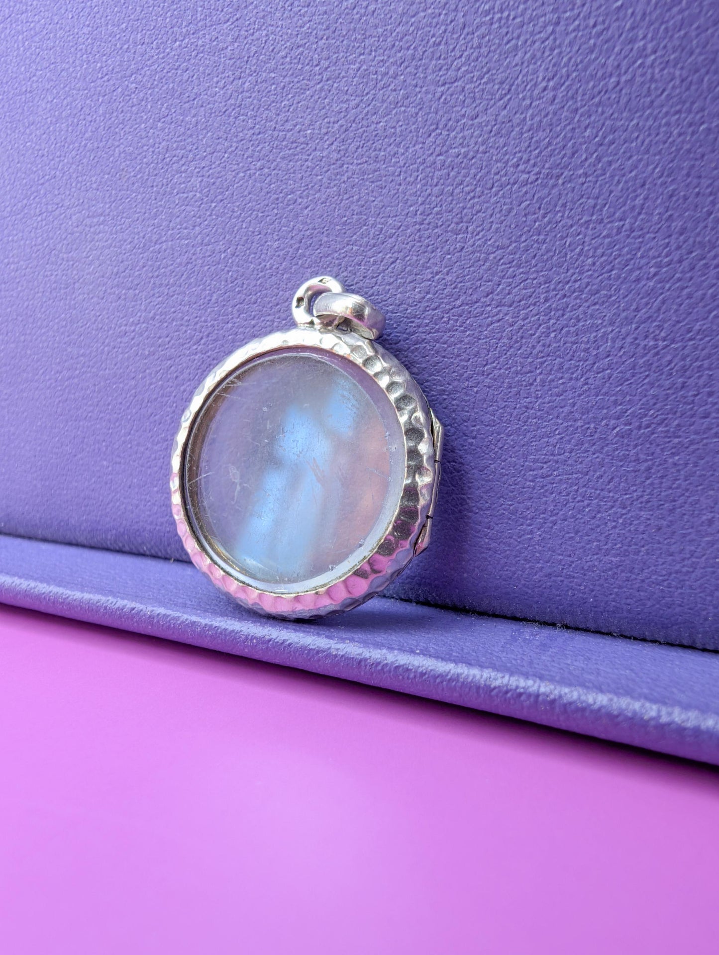 Antique Edwardian Silver Locket: French Photo Holder, 1900s Gift