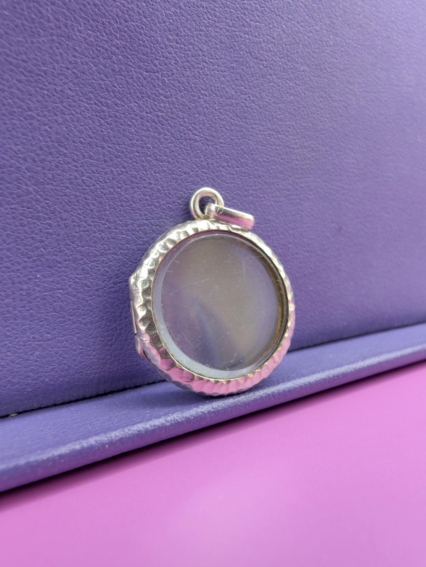 Antique Edwardian Silver Locket: French Photo Holder, 1900s Gift