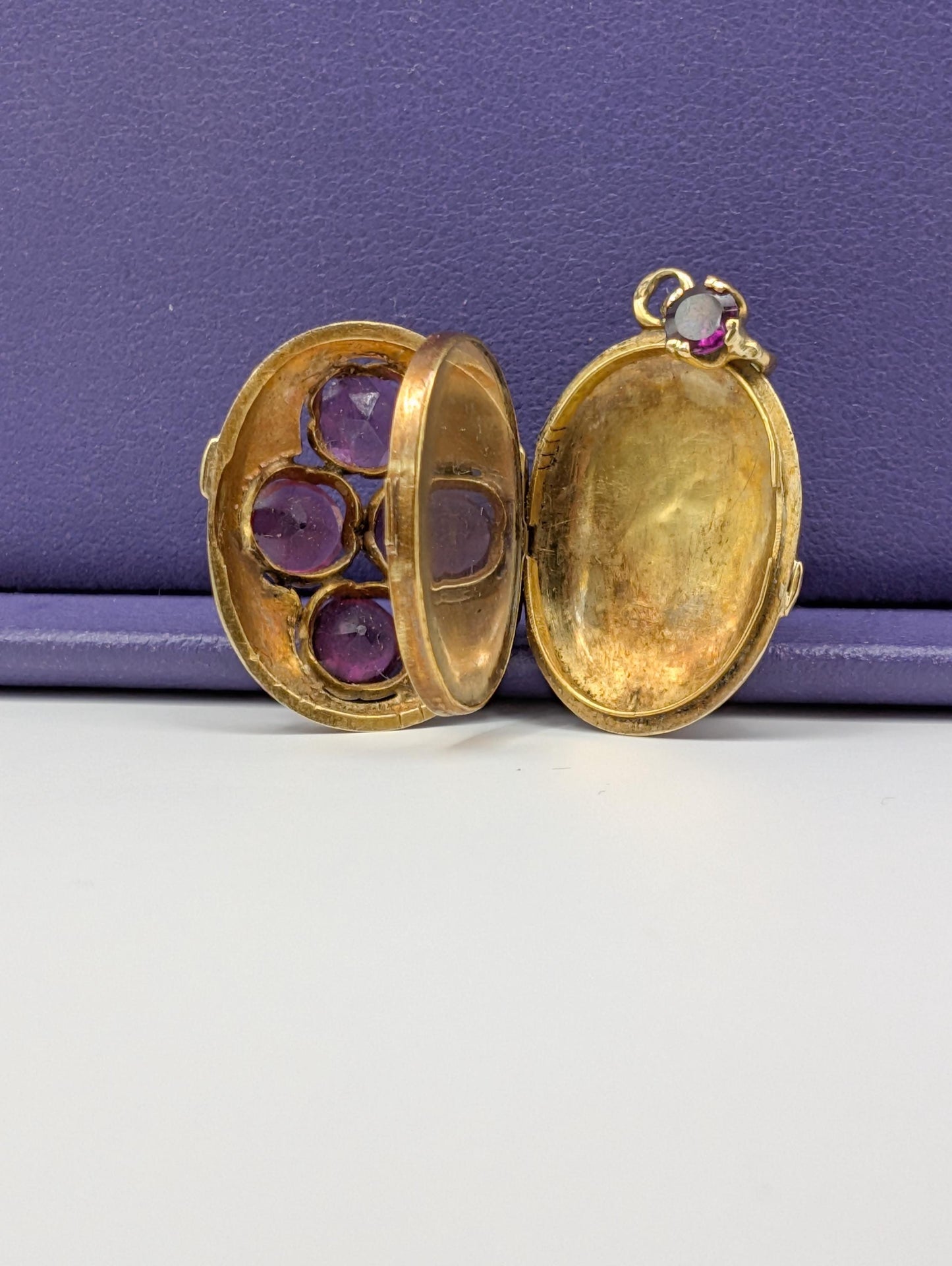 Victorian 18k Gold Locket: Tourmaline & Pearl, Napoleon III Era