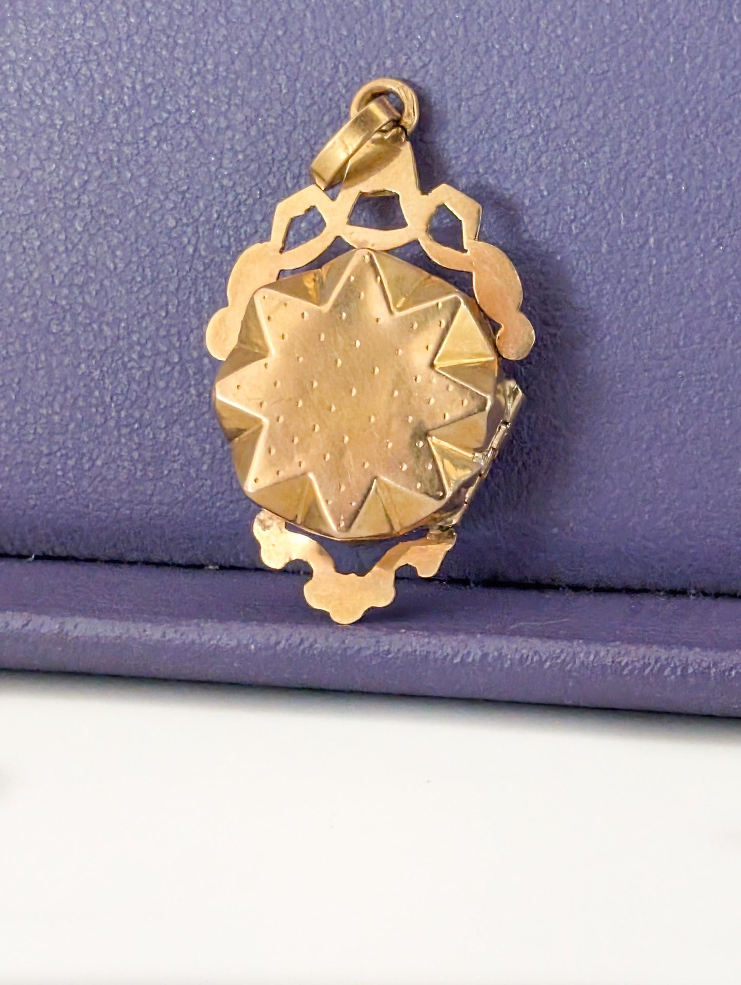 18K Gold Edwardian Locket: Antique French Seed Pearl Keepsake