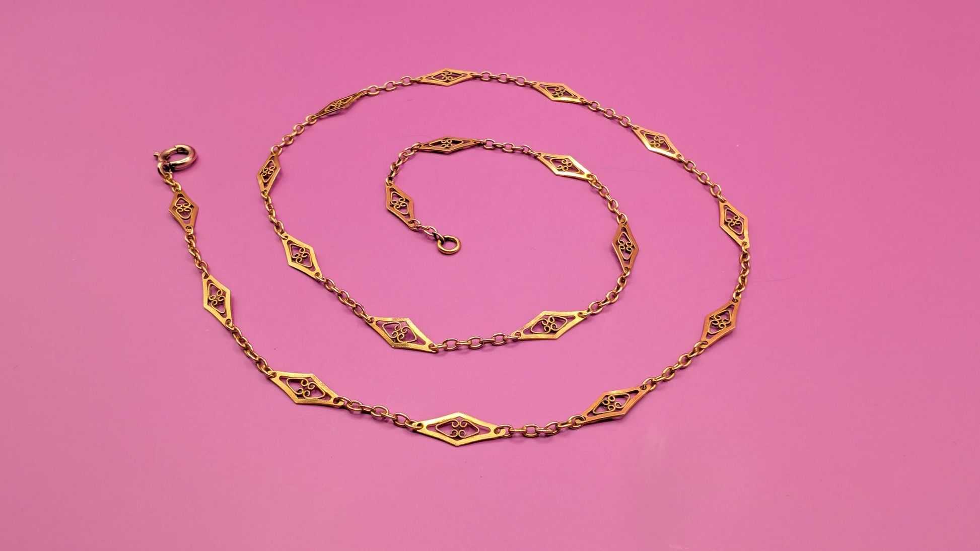 victorian necklace

solid gold chain

jewelry

Gold necklace

gift for wife

gift for her

filigree gold chain

filigree chain

antique gold chain

antique filigree

18K necklace

18K gold necklace

18K gold chain