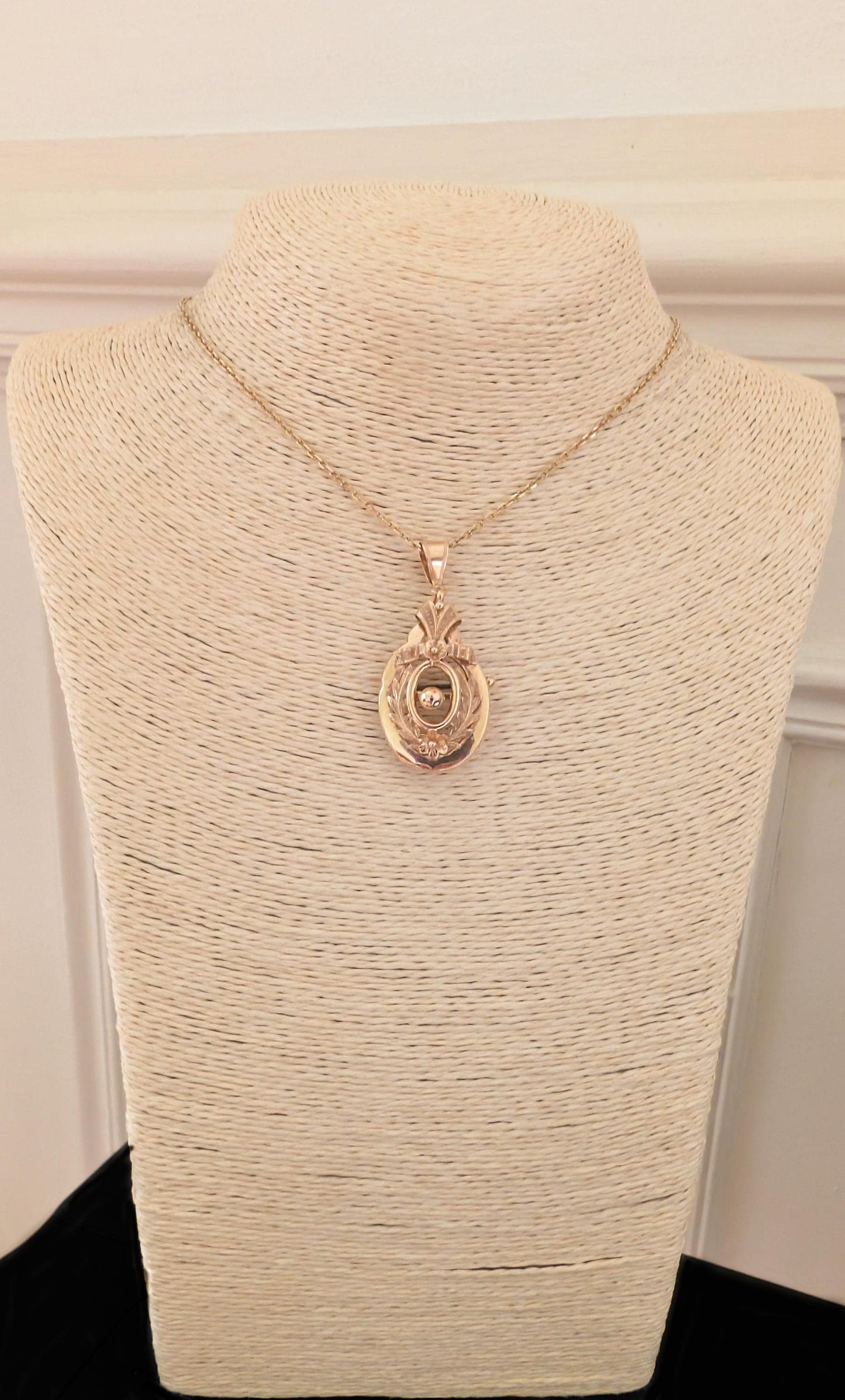 18k Gold Napoleon III Pendant Brooch, French Victorian Jewelry