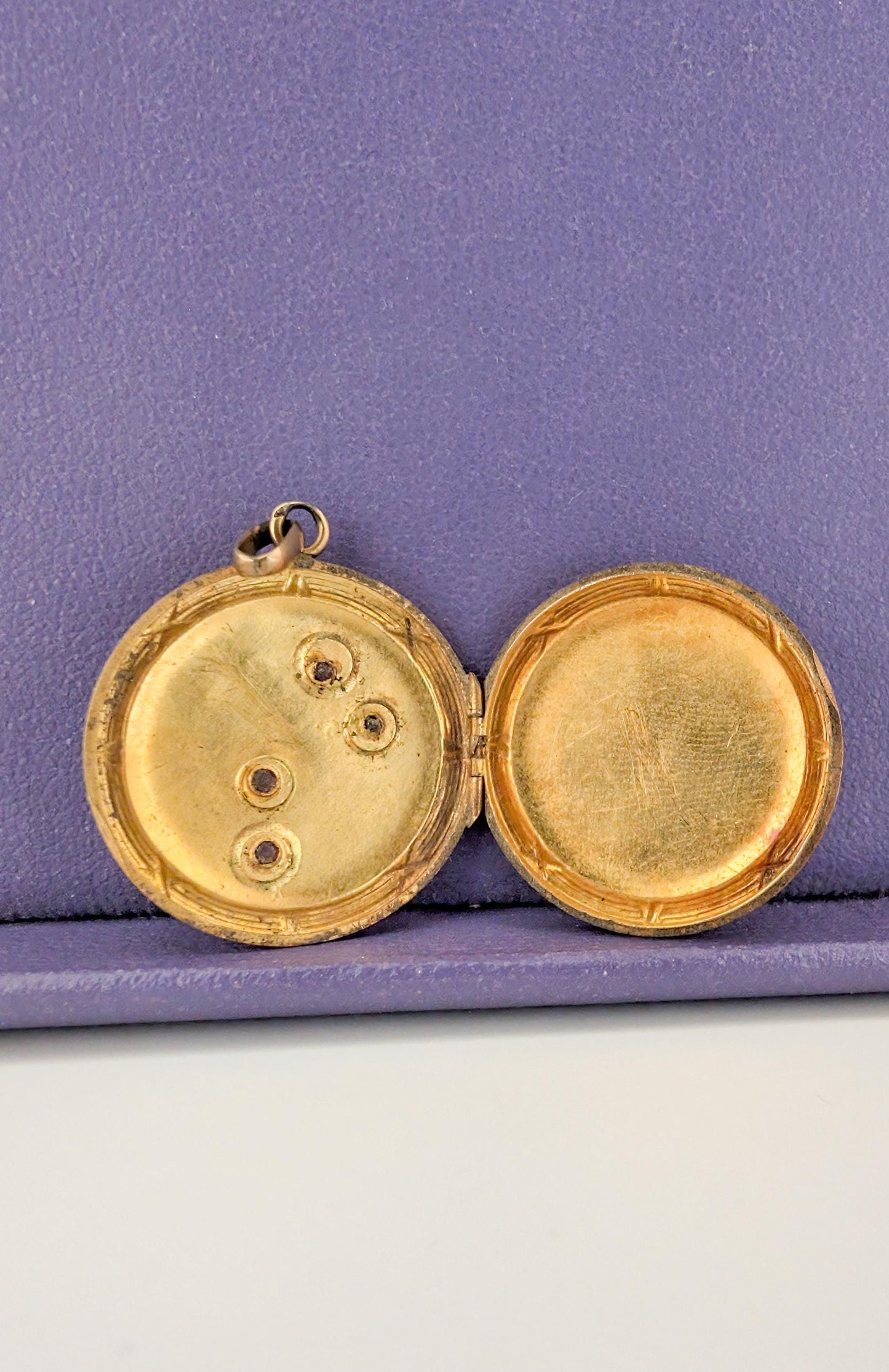 Antique 18K Art Nouveau Locket Antique French Pendant Gift for her