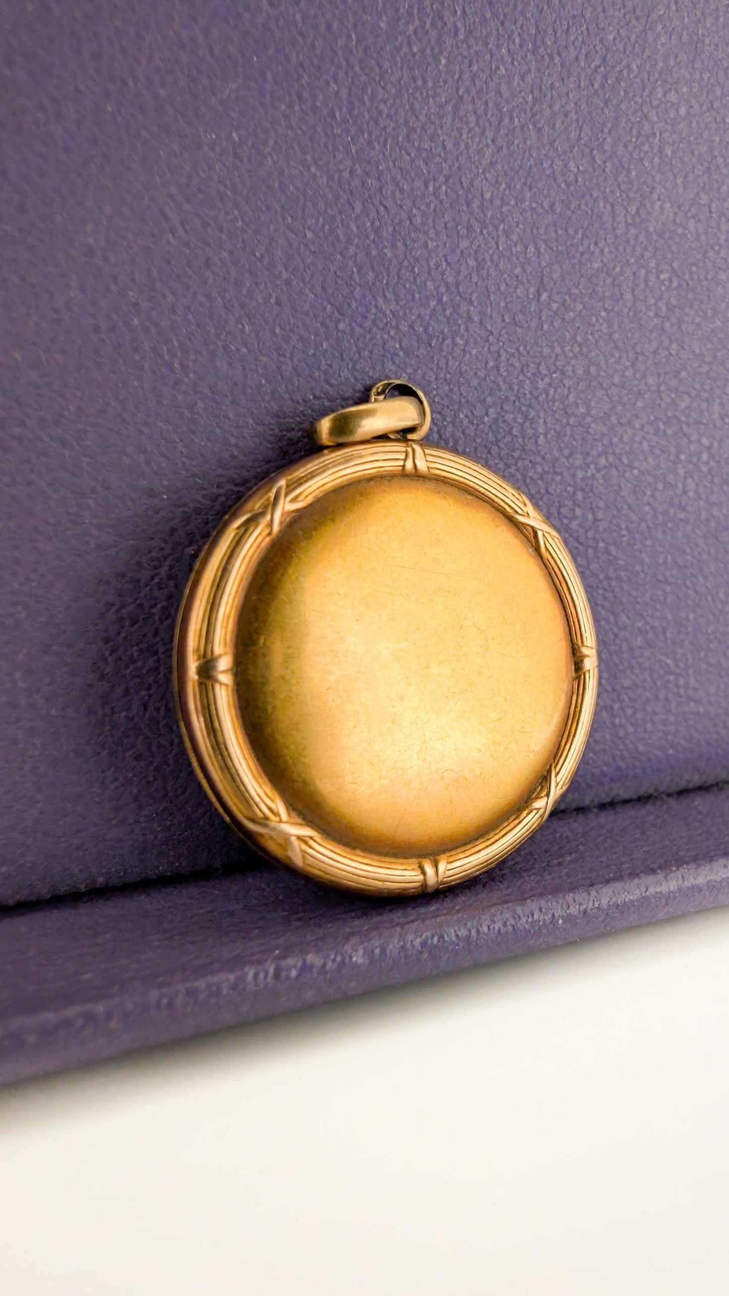 Antique 18K Art Nouveau Locket Antique French Pendant Gift for her