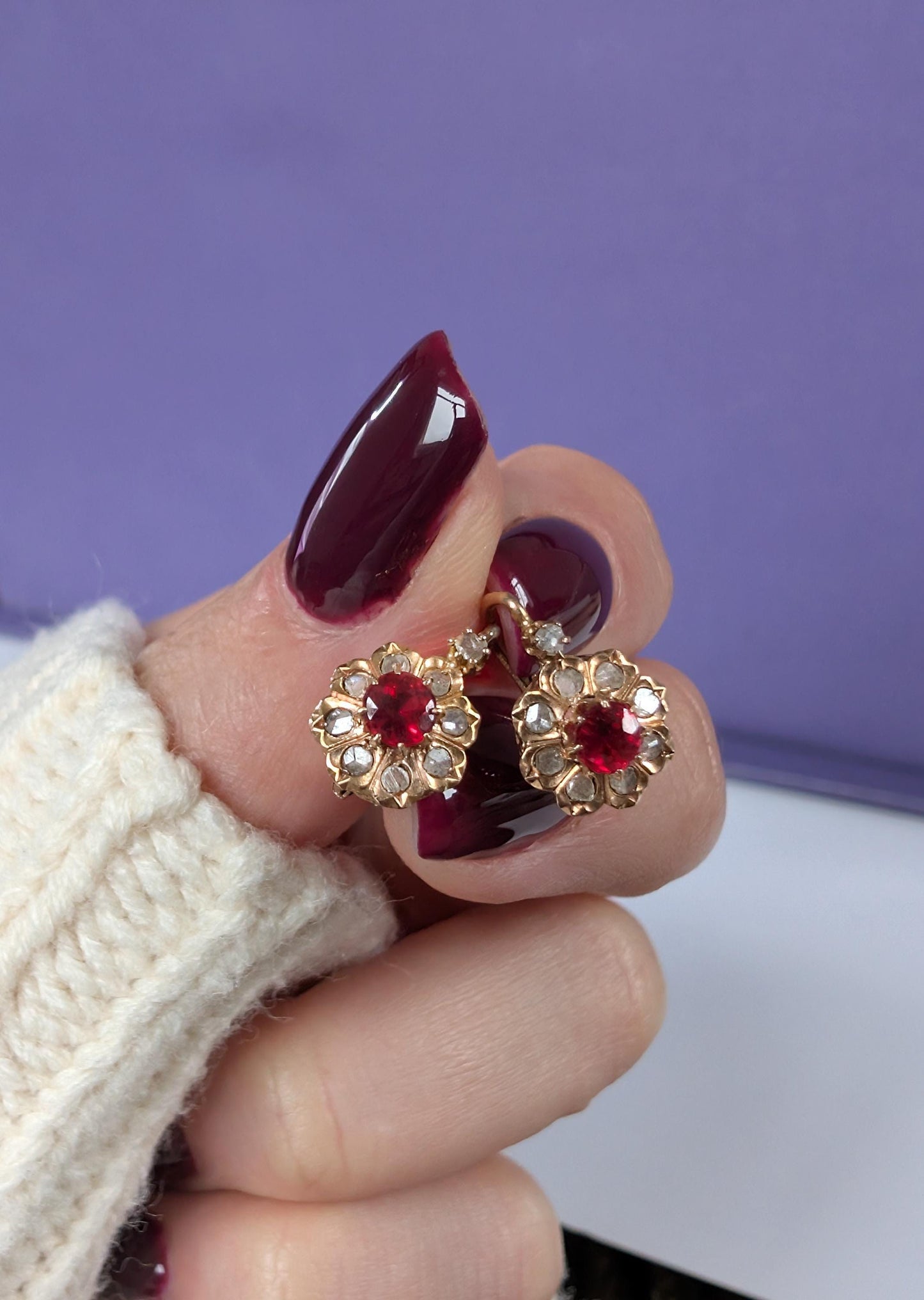 Vintage earrings

OMC diamond jewel

Gold earrings

edwardian earring

drop earrings

Diamond Earrings

diamond earring

cluster earring

antique earrings

antique earring

antique diamond

1900 earrings

18K diamond earrings