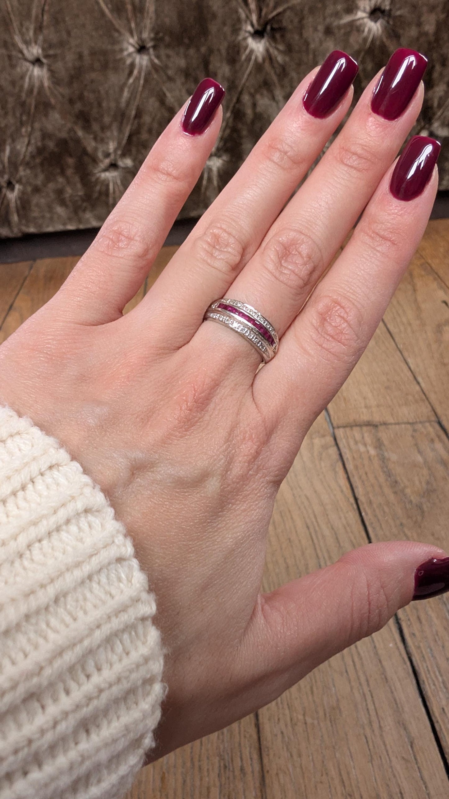 vintage ruby ring

vintage bangle ring

ruby ring

ruby engagement ring

ring

jewelry mother ring

gold ring

gift for wife

gift for her

Christmas gift

Antique ruby ring

18K ring

18K gold ring