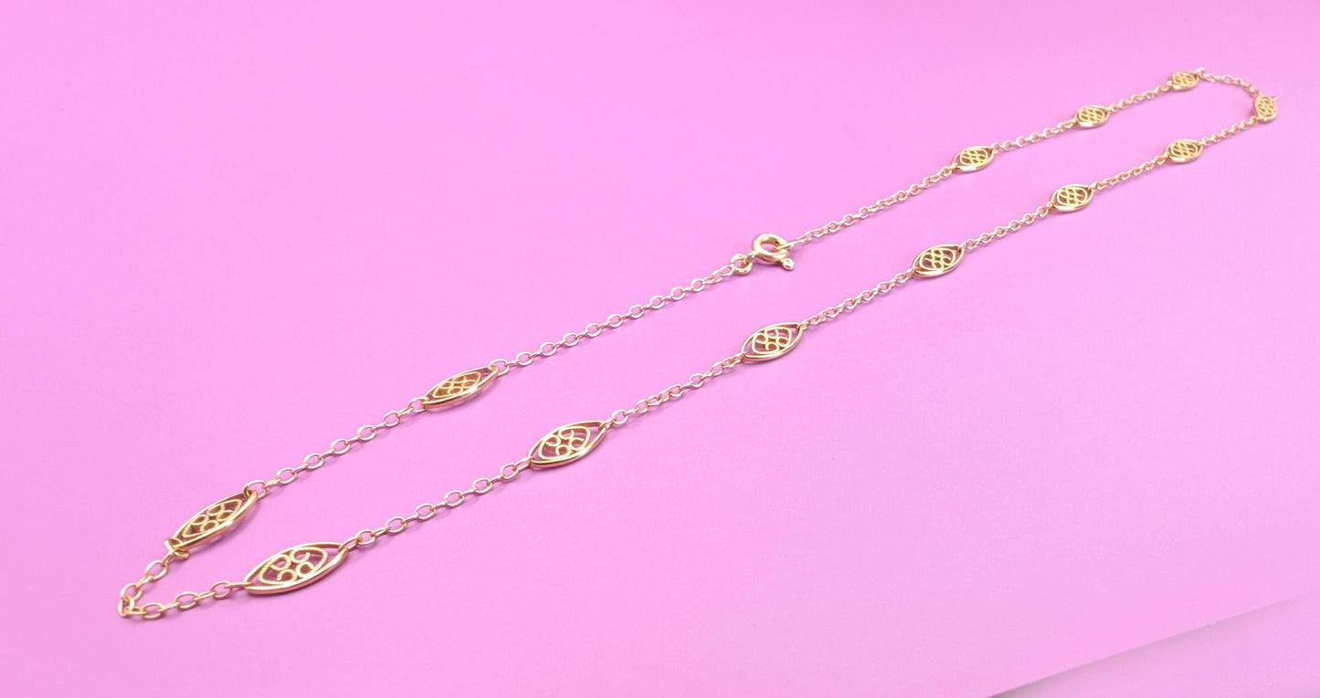 victorian necklace

solid gold chain

jewelry

Gold necklace

gift for wife

gift for her

filigree gold chain

filigree chain

antique gold chain

antique filigree

18K necklace

18K gold necklace

18K gold chain