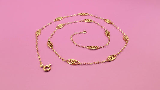 victorian necklace

solid gold chain

jewelry

Gold necklace

gift for wife

gift for her

filigree gold chain

filigree chain

antique gold chain

antique filigree

18K necklace

18K gold necklace

18K gold chain