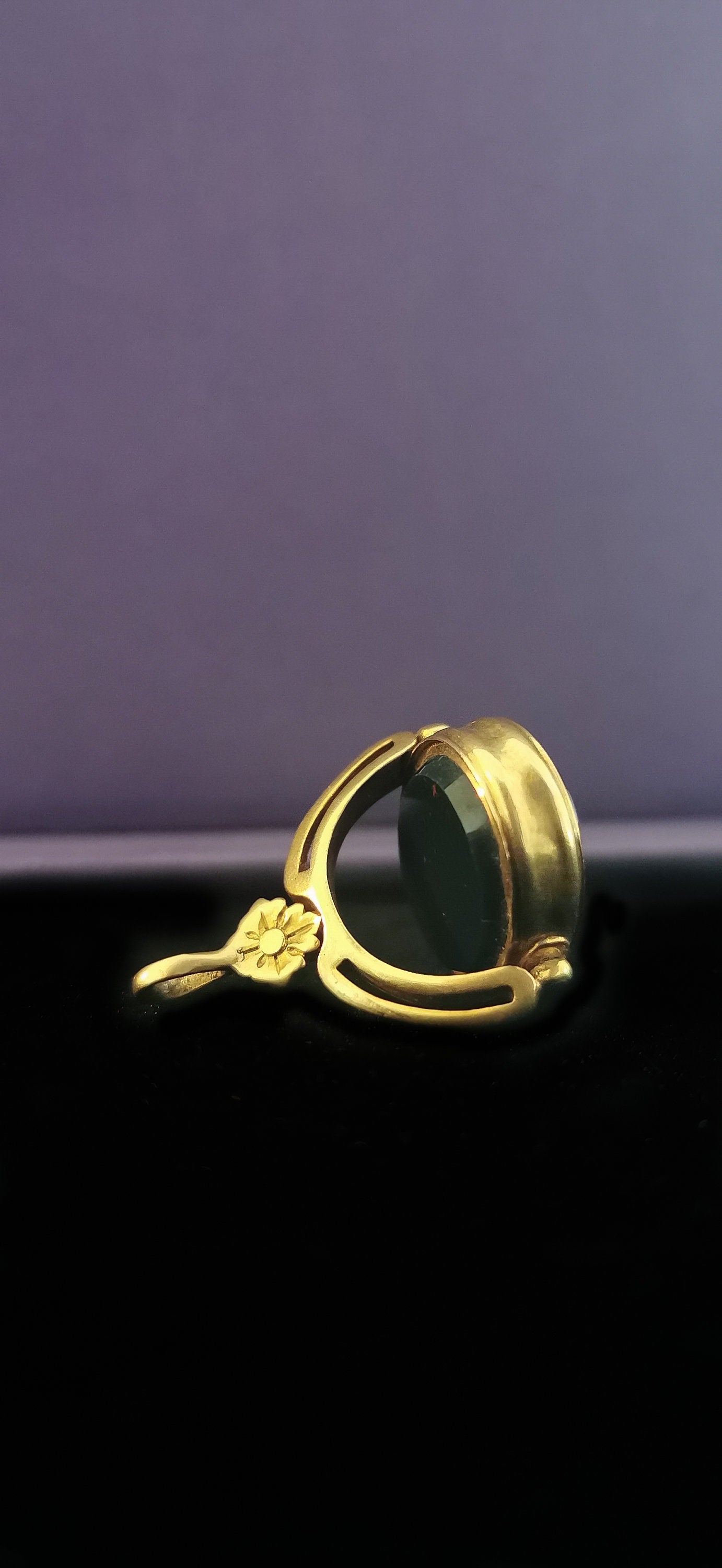 1920 Antique 18ct Gold Bloodstone Spinner Fob  Antique 18K fob pendant gift for Her Antique Fob gift for him