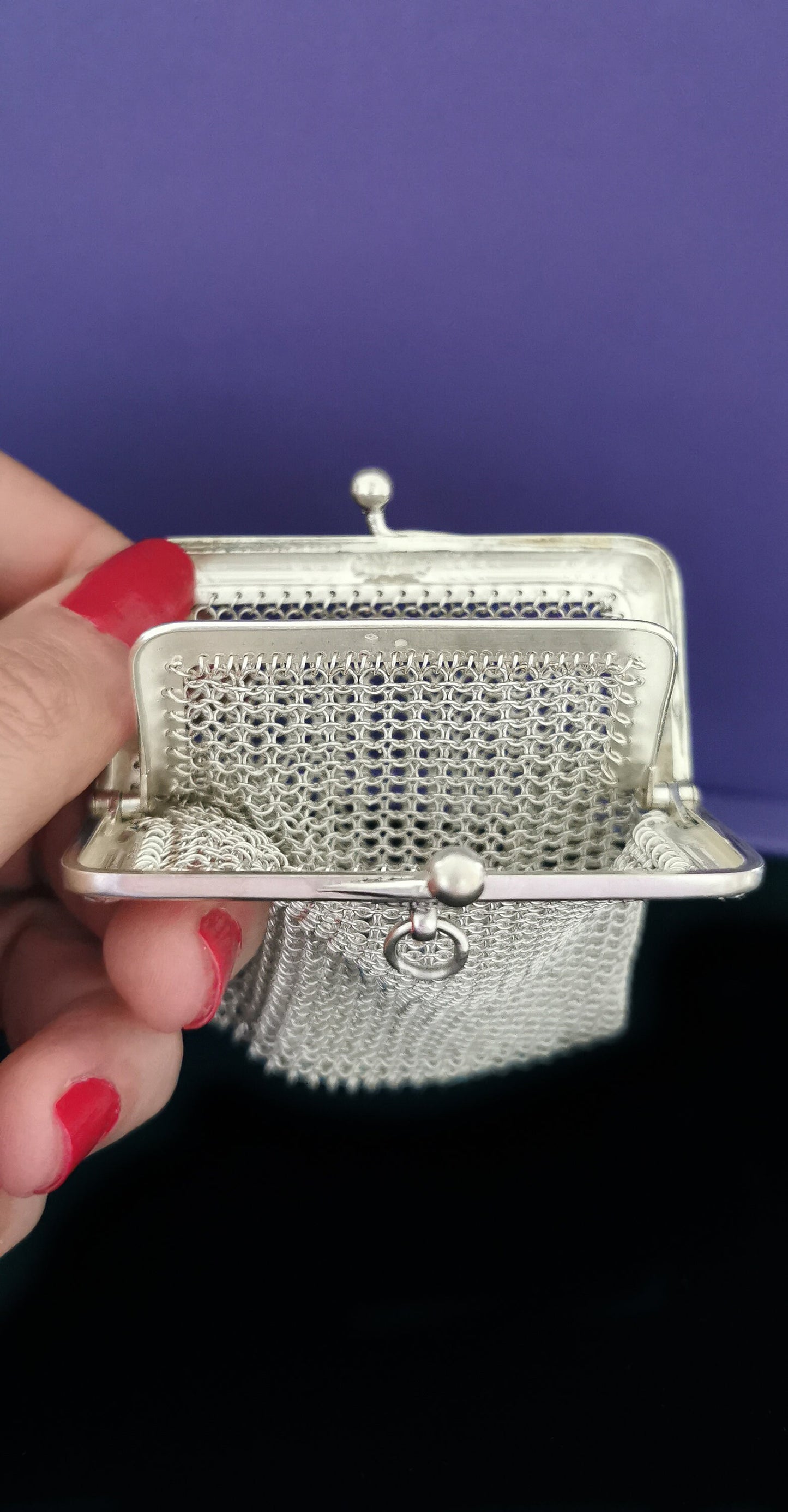 XIX century French Silver Wallet from the late Victorian Art Nouveau Period Antique Napoleon III French silver wallet