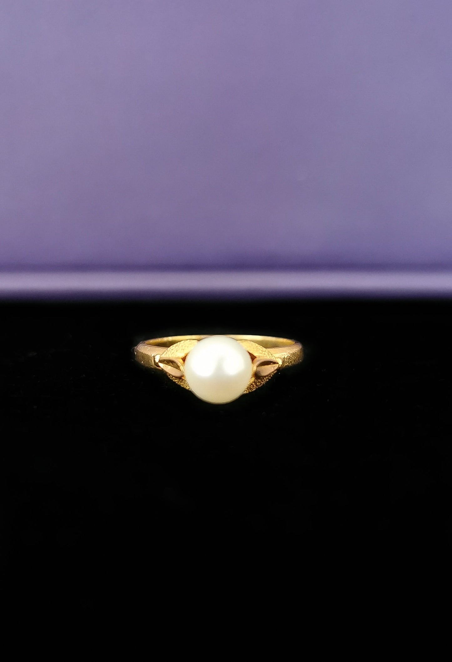 18K Antique 1900s Pearl Ring Edwardian Pearl Ring