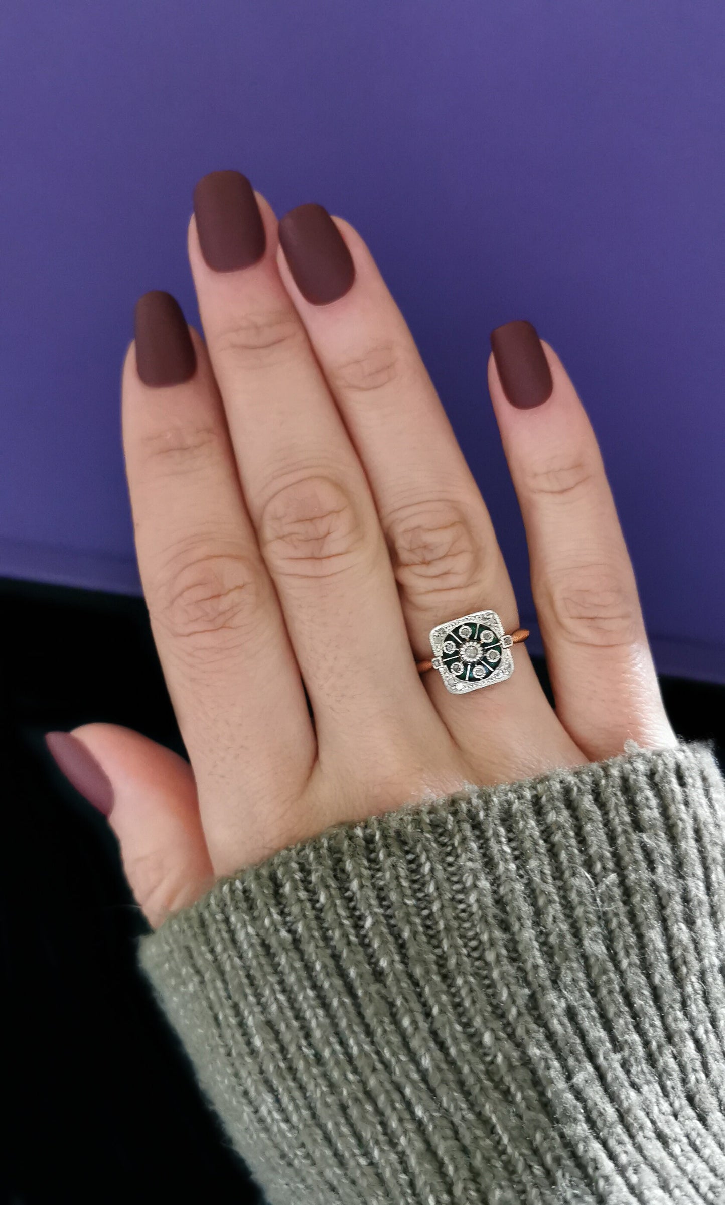 Antique 18ct gold and Diamond Ring Antique Art deco  Ring 1930s Antique Ring 18k Engagement Ring Anniversary Ring Wedding Ring