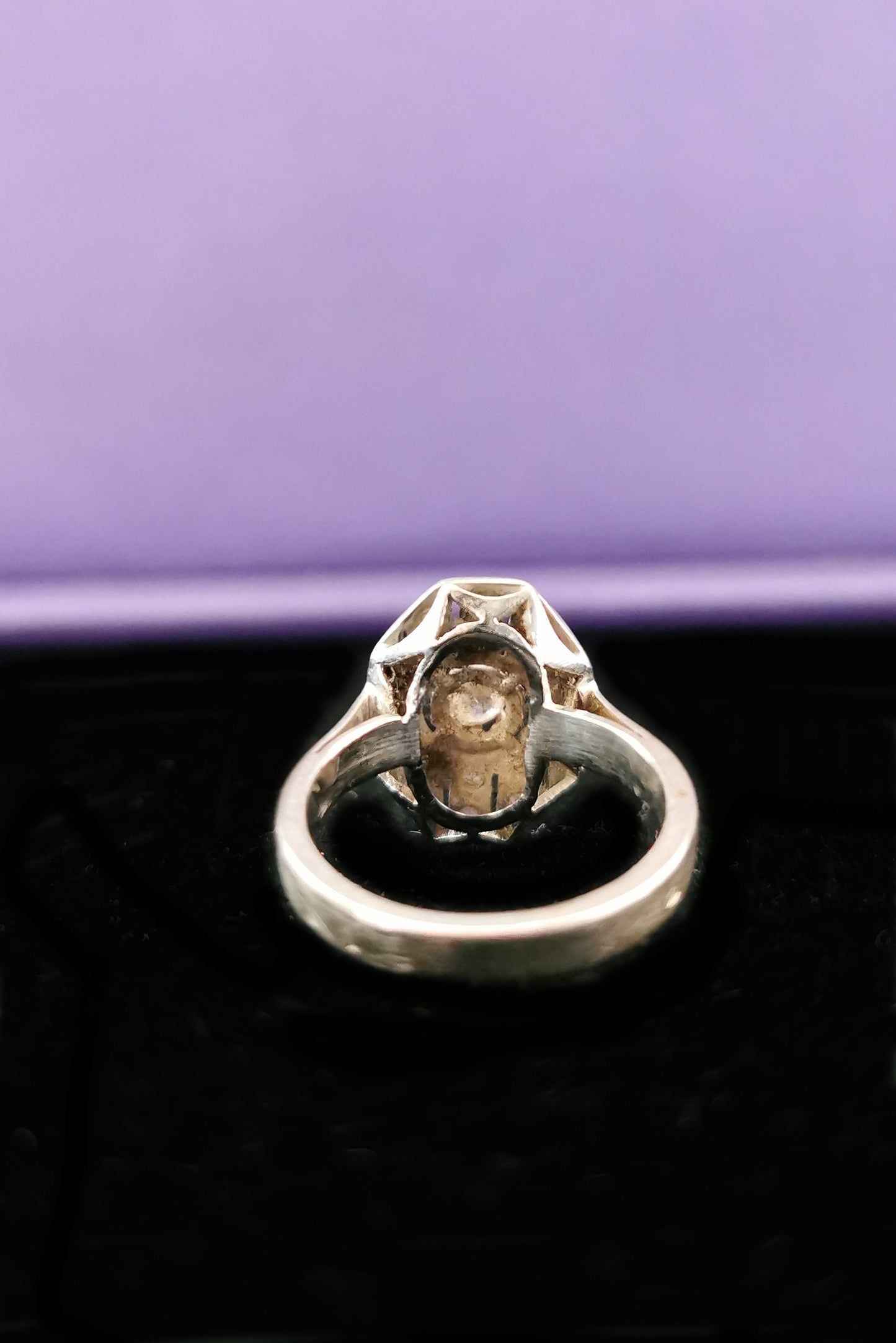 18K Diamond Art Deco Ring 18ct white gold and diamond ring Antique 18K Diamond Ring Gold and Diamond Engagement Ring Gift for Her