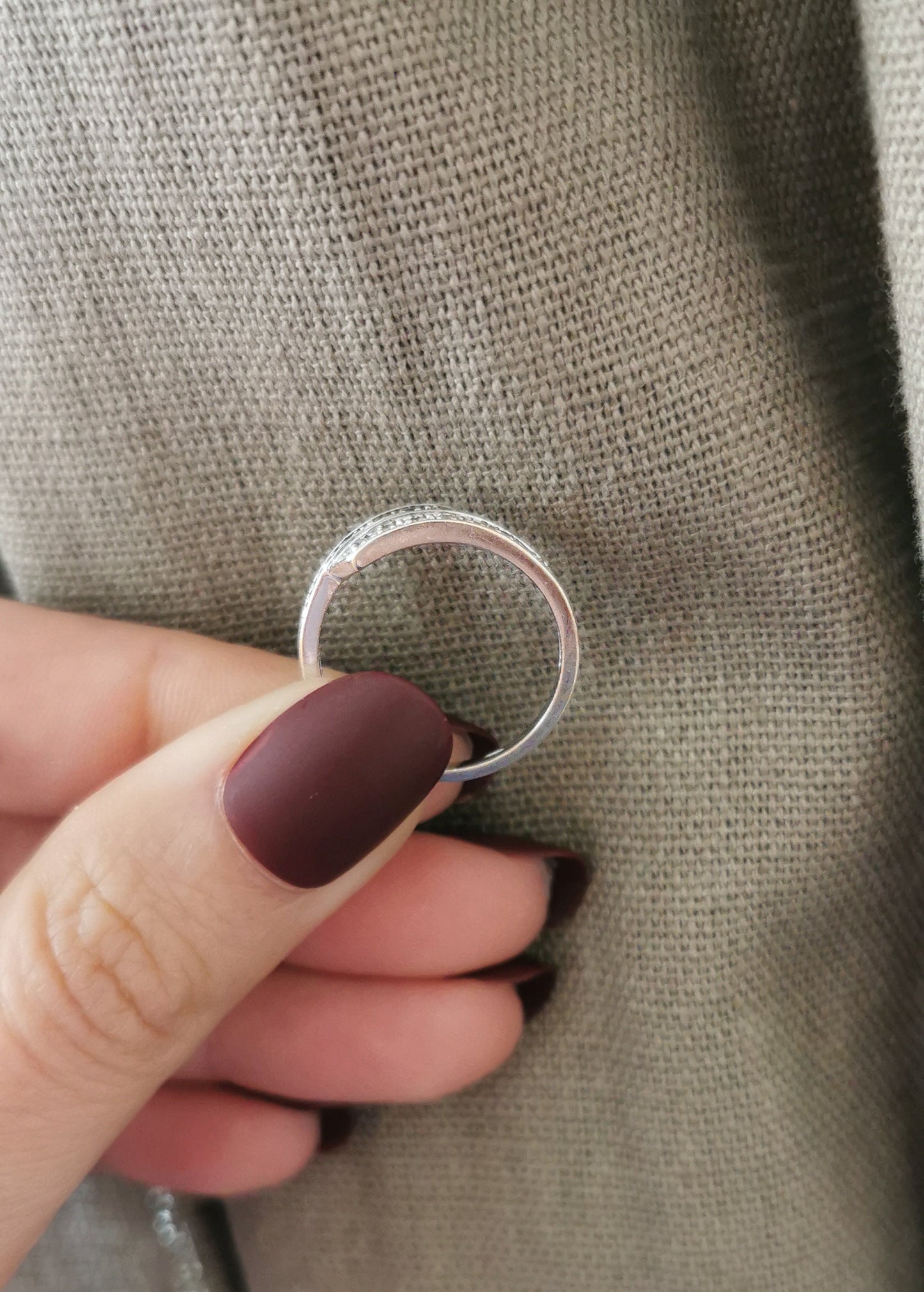 18K Black & White Diamond Gold ring Antique 18 k diamond ring Vintage diamond ring anniversary Ring Diamond ring gift for Her