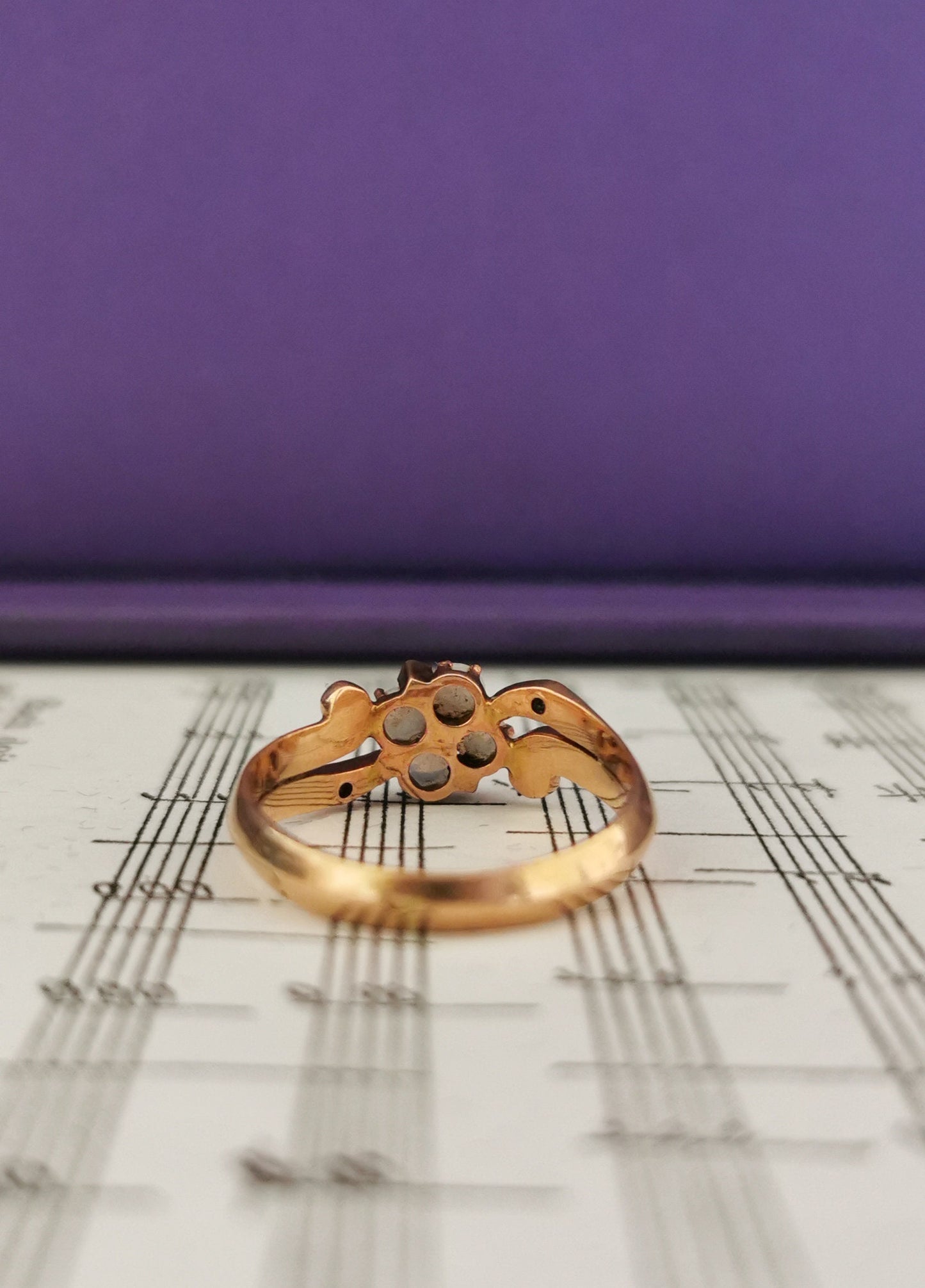 18K Antique Opal Diamond Ring Art Nouveau Ring  1900 Rose Gold ring 18K opal ring Antique diamond ring Antique Gold Opal ring gift for wife