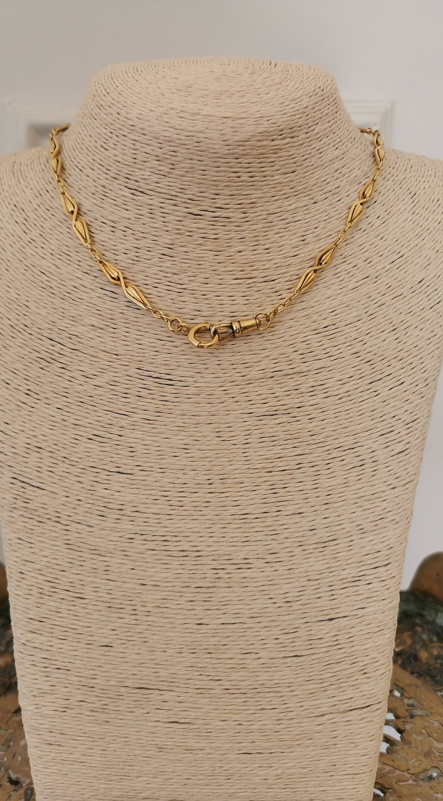 20.5g 18K Art Deco Antique Gold Watch Chain 18k Gold Necklace 18K Chain 18K Necklace Gift for Wife