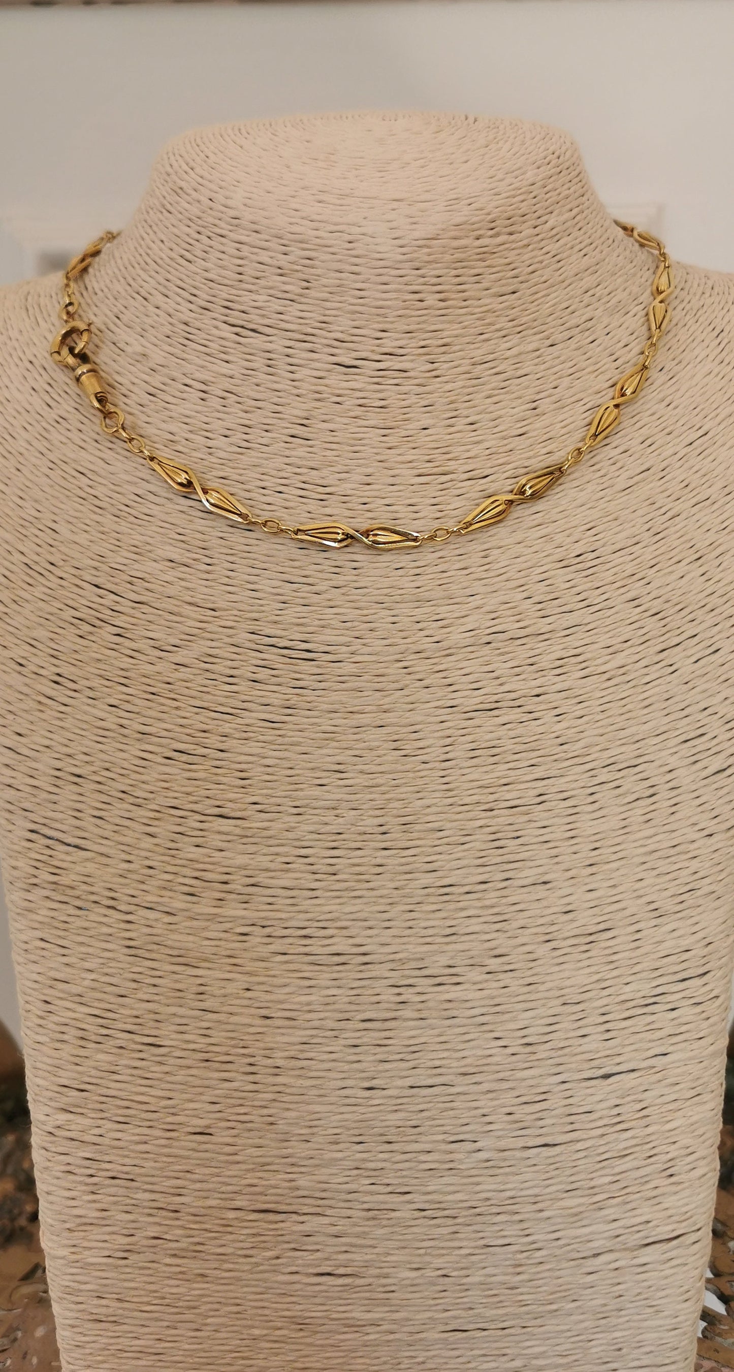 20.5g 18K Art Deco Antique Gold Watch Chain 18k Gold Necklace 18K Chain 18K Necklace Gift for Wife