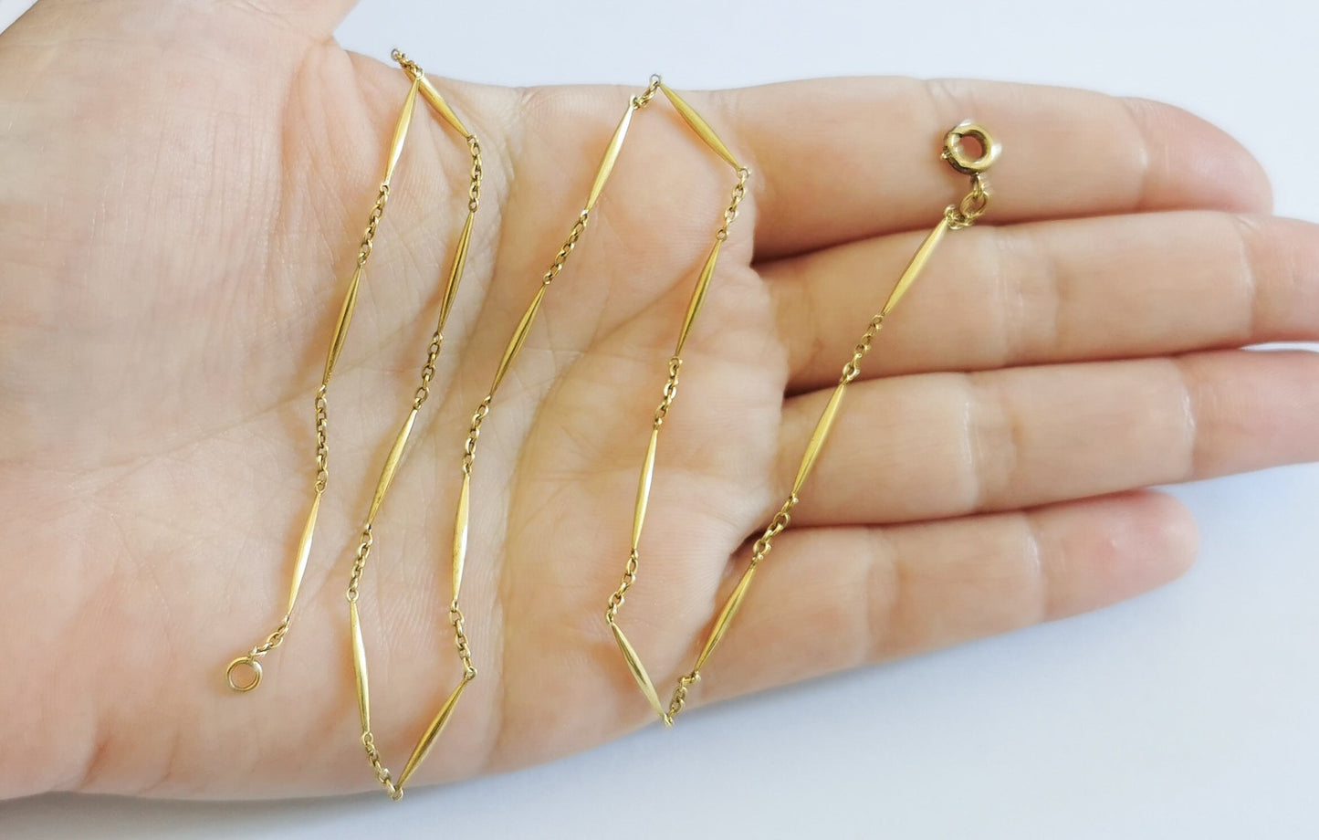 18K Antique Necklace 1900 Antique French gold Chain Gold Necklace Gold Chain gift for wife Antique Necklace gift for her