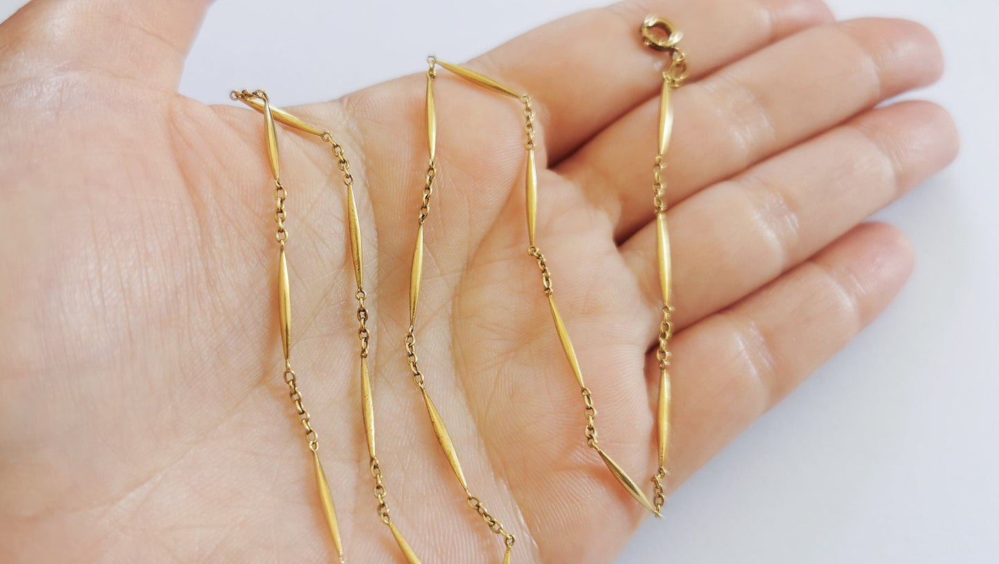 18K Antique Necklace 1900 Antique French gold Chain Gold Necklace Gold Chain gift for wife Antique Necklace gift for her